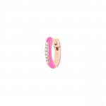 Djula - Marbella Pink Enamel & Diamonds Single Earring